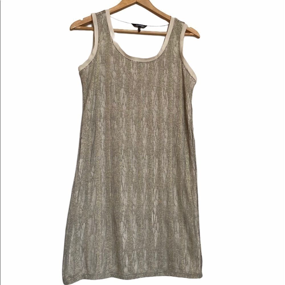 Daisy Fuentes | Gold Lace Overlay